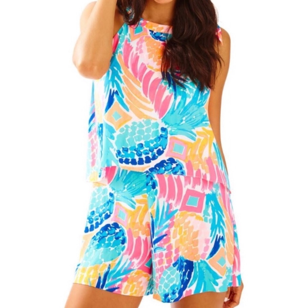 ❌SOLD❌ NEW Lilly Pulitzer Edona Print Romper - Picture 2 of 8